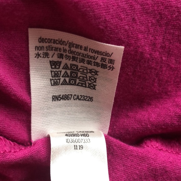 Victoria’s Secret Pink Purple White Love You Cropped Tee Shirt T-Shirt Top M - Picture 9 of 9